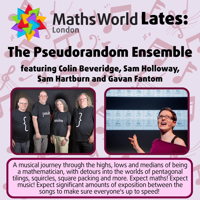 The Pseudorandom Ensemble @ MathsWorld Lates